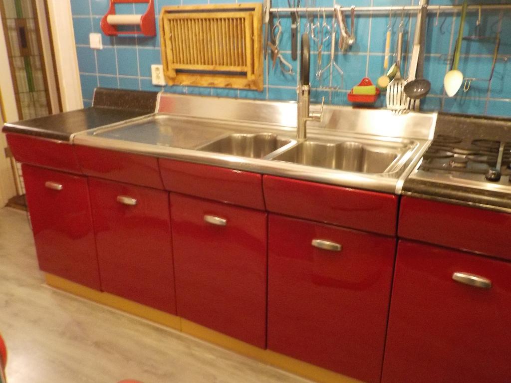 Te koop American Kitchen, Ophalen, Gebruikt, Enkelwandige keuken, Hoogglans of Gelakt