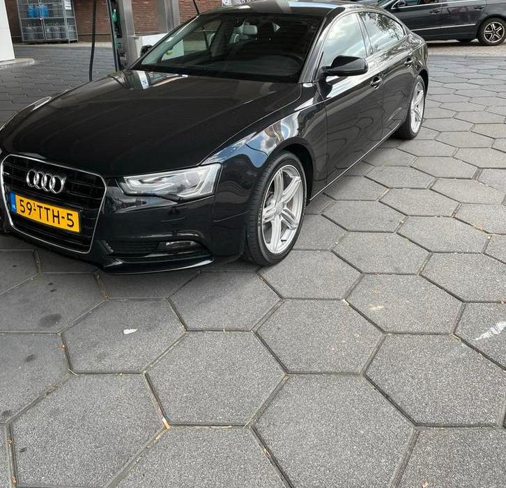 Audi A5 1.8 Tfsi Sportback 2012 Zwart, Auto's, Voorwielaandrijving, Euro 5, Stof, Zwart