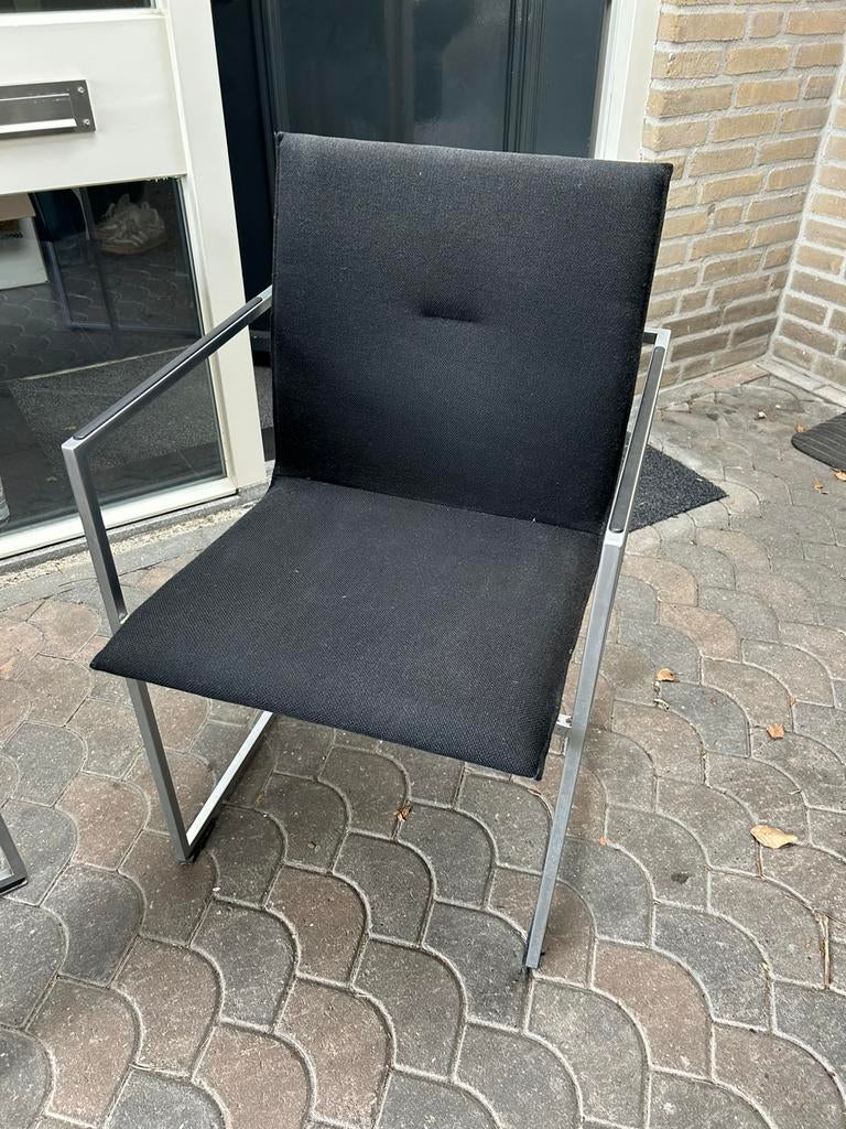 Arco frame stoelen zwart 6x, Huis en Inrichting, Ophalen, Zo goed als nieuw, Zwart, Vijf, Zes of meer stoelen