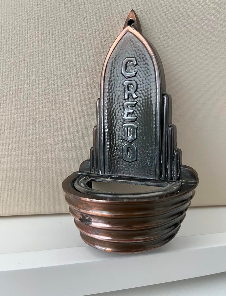 Art Deco wijwaterbakje, Antiek en Kunst, Ophalen of Verzenden