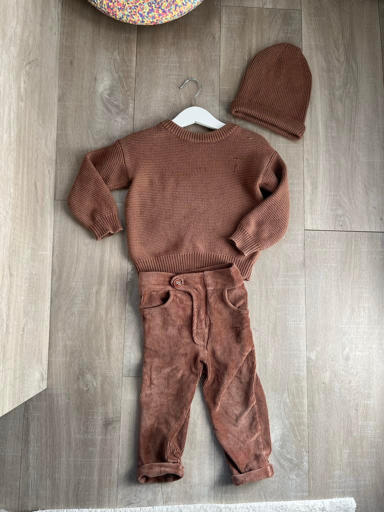 Twoyoulabel set maat 74/80 - Trui, broek en muts, Ophalen of Verzenden, Zo goed als nieuw, Jongetje of Meisje, Setje