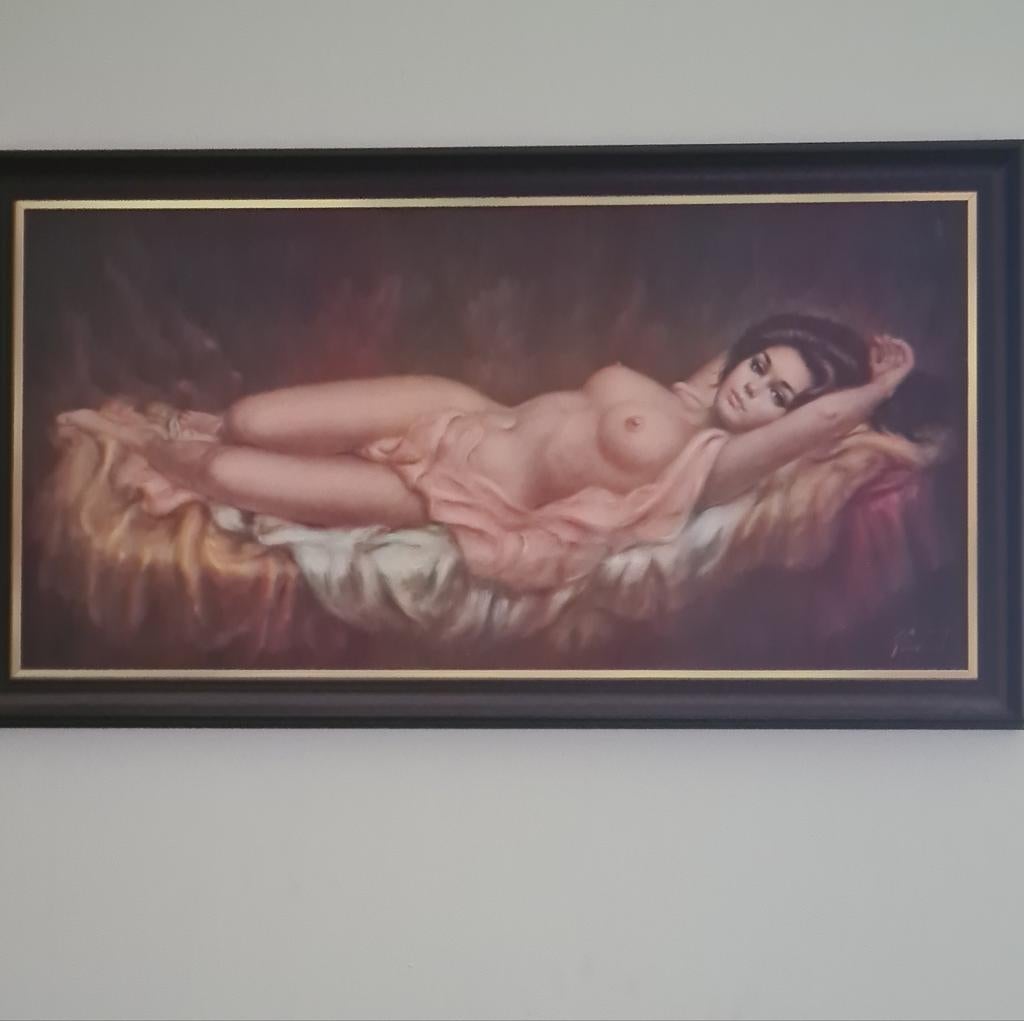 Larry Vincent Garrison print op hardboard, Antiek en Kunst, Kunst | Schilderijen | Klassiek, Ophalen