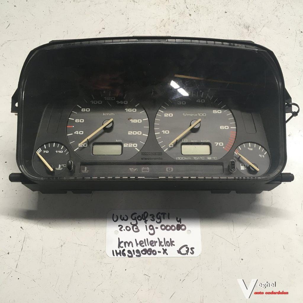 Vw Golf 3 GTI 2.0 B    1900040     Km Tellerklok 1H6 919 880, Gebruikt, -, -, Ophalen of Verzenden