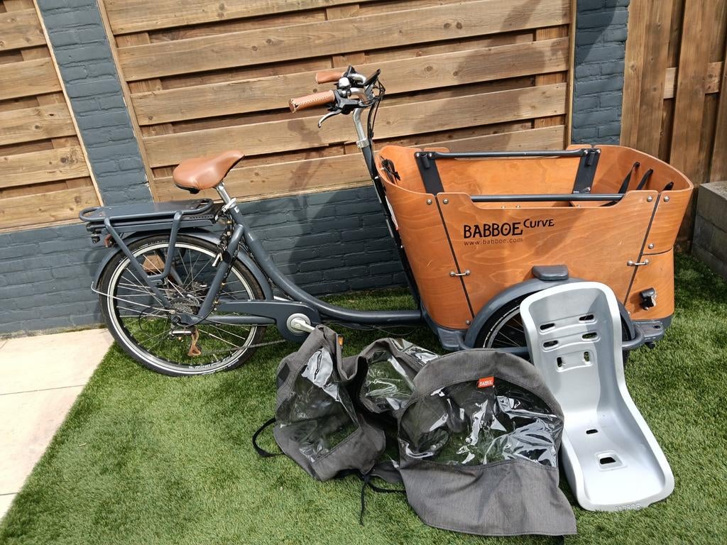 Bakfiets E-curve, Overige merken, 4 kinderen of meer, Gebruikt, Huif