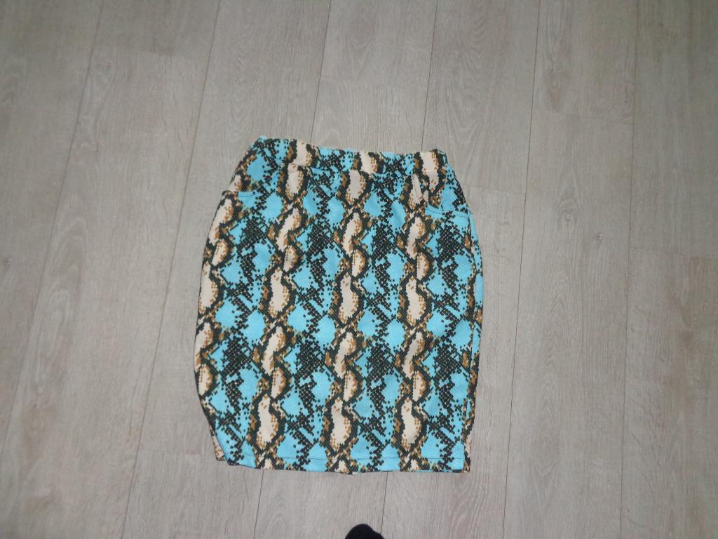 turqouise rok van Musthaves by Elja, maat L, Ophalen of Verzenden, Zo goed als nieuw, Maat 42/44 (L), Boven de knie