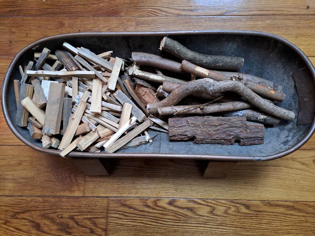 Koperen hout bak, Ophalen of Verzenden, Koper