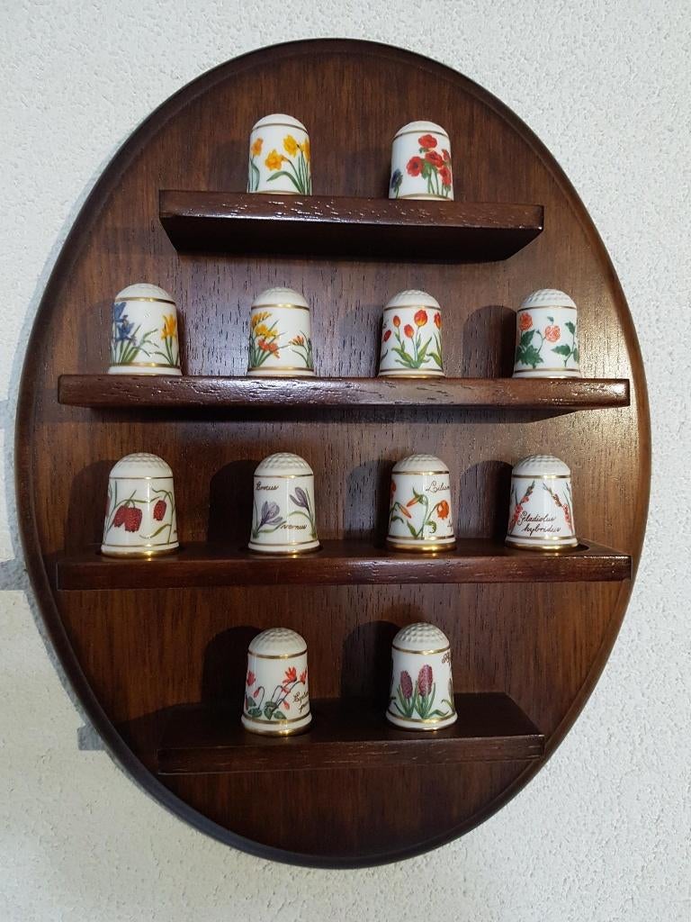 Vingerhoedjes Bloemen van Holland Franklin, met certificaat, Ophalen of Verzenden