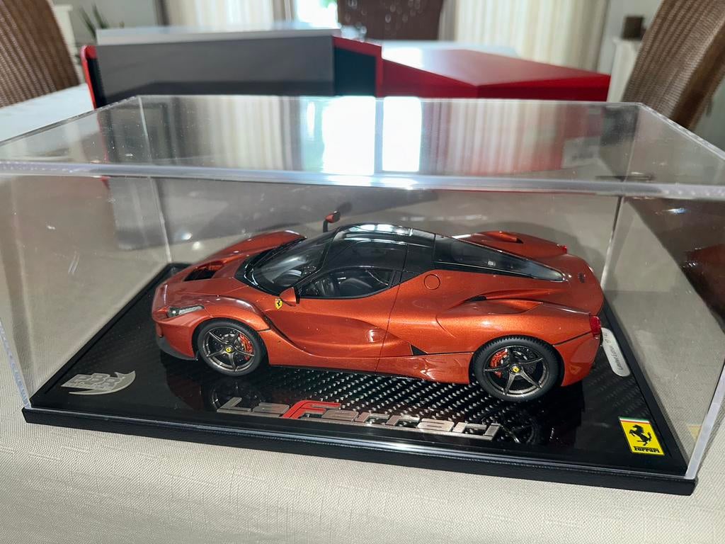 BBR Ferrari La Ferrari (Orange Copper), Hobby en Vrije tijd, Modelauto's | 1:18, Ophalen of Verzenden, Zo goed als nieuw, Overige merken