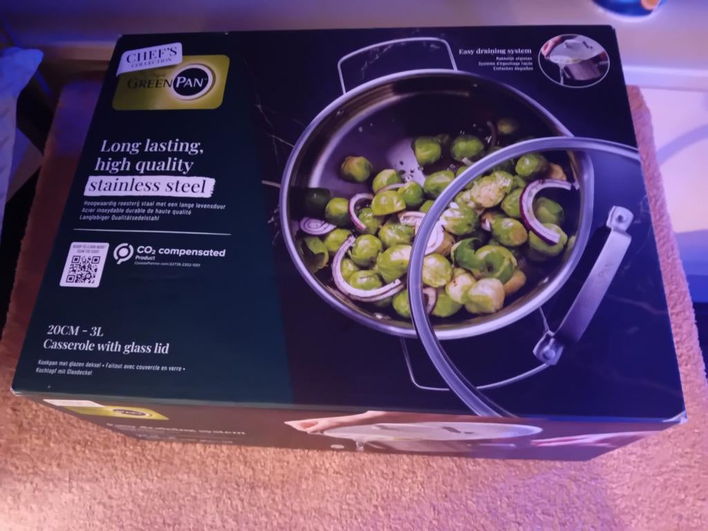 Green pan 20cm 3L, Ophalen of Verzenden, Nieuw