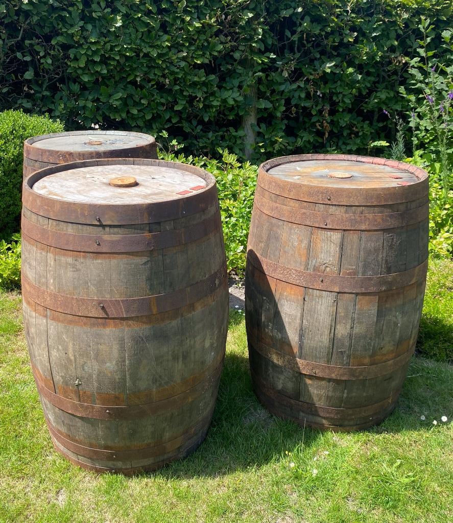 Vat, Regenton, Whiskyvat, Eiken vat, Vaten, Wijnvat, Tuin en Terras, Regentonnen, Hout, 150 liter of meer, Ophalen