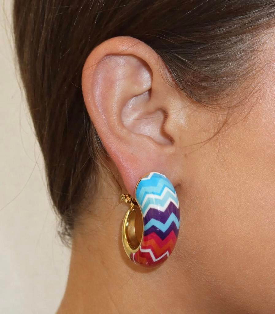 Juli Dans Jewels Creolen/Oorbellen, Ophalen of Verzenden, Zo goed als nieuw, Goud, Zilver