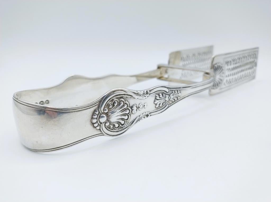 Zilveren aspergetang, Samuel Hayne & Dudley Cater, London, Ophalen of Verzenden, Zilver