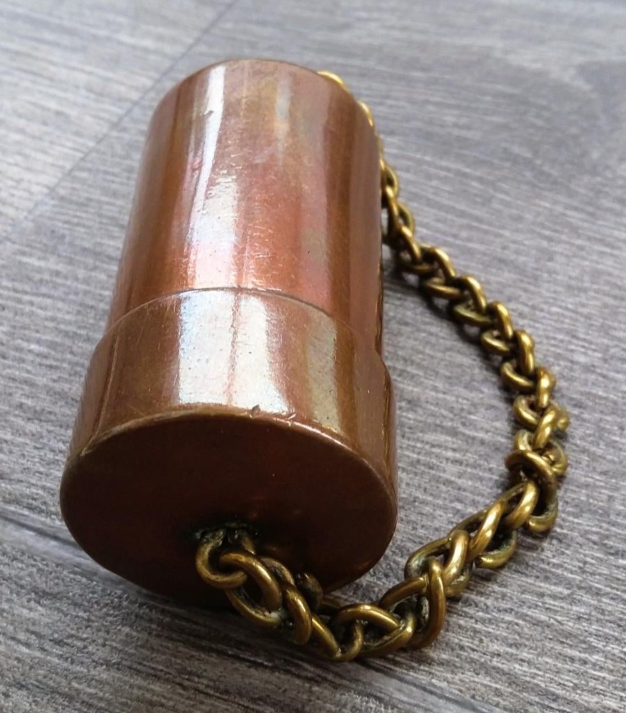 Circa 1750 - 1850 Tondeldoos Vuurmaker Pijp Roker Vuurslag, Antiek en Kunst, Antiek | Koper en Brons, Ophalen of Verzenden, Koper