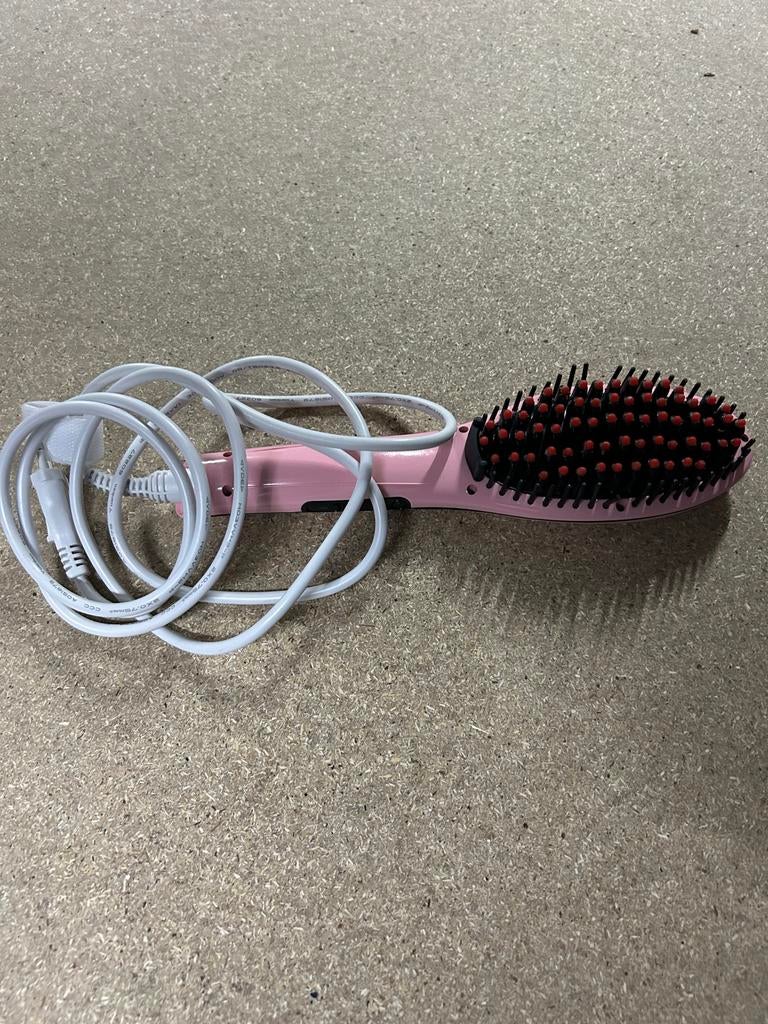 Roze haarborstel stijltang, Ophalen, Zo goed als nieuw, Krultang of Stijltang