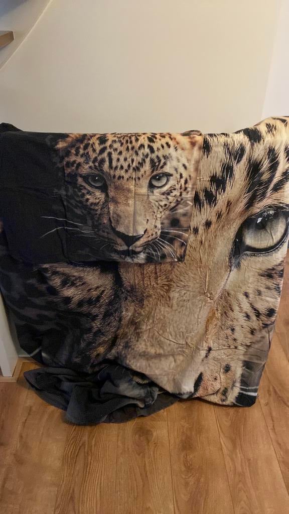 Snoozing panter dekbedovertrek, Ophalen of Verzenden, Gebruikt, Jongetje of Meisje, Dekbedovertrek