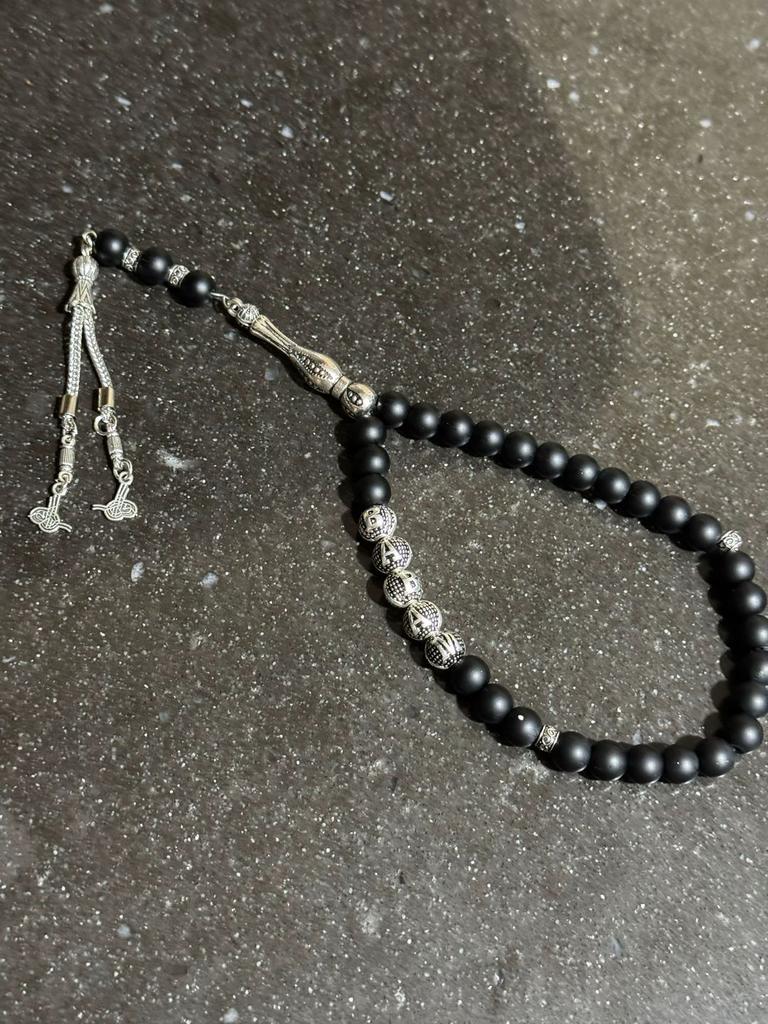 Isimli tesbih yapilir tesbih met naam op aanvraag barnsteen, Ophalen of Verzenden, Zo goed als nieuw