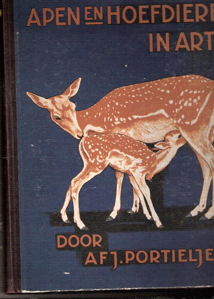 Plaatjesalbum Apen +Hoefdieren ARTIS-Verkade 1940 Portielje, Ophalen, Gelezen