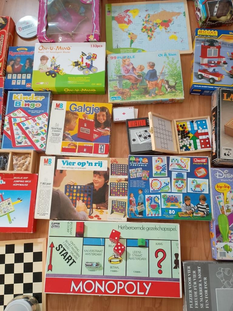 Spellen Collectie: Monopoly, Mens Erger Je Niet, Meer!, Gebruikt, Diverse, Ophalen of Verzenden, Vijf spelers of meer