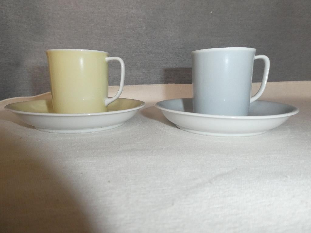 Richard Ginori porseleinen kopjes / vintage jaren '70, Huis en Inrichting, Keuken | Servies, Gebruikt, Kop(pen) en/of Schotel(s)