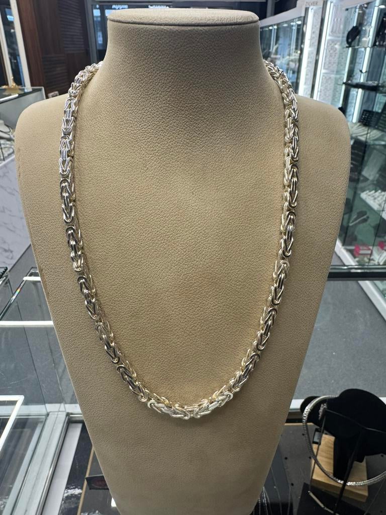 Zilver 925 - Zilveren Koningsketting - Nieuw - 118.81gr, Sieraden, Tassen en Uiterlijk, Kettingen, Ophalen of Verzenden, Nieuw