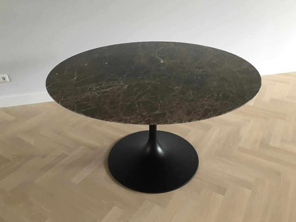Tafel Eero Saarinen, Ronde tafel, Emperador marmer, Huis en Inrichting, Tafels | Eettafels, Nieuw, 50 tot 100 cm, 100 tot 150 cm