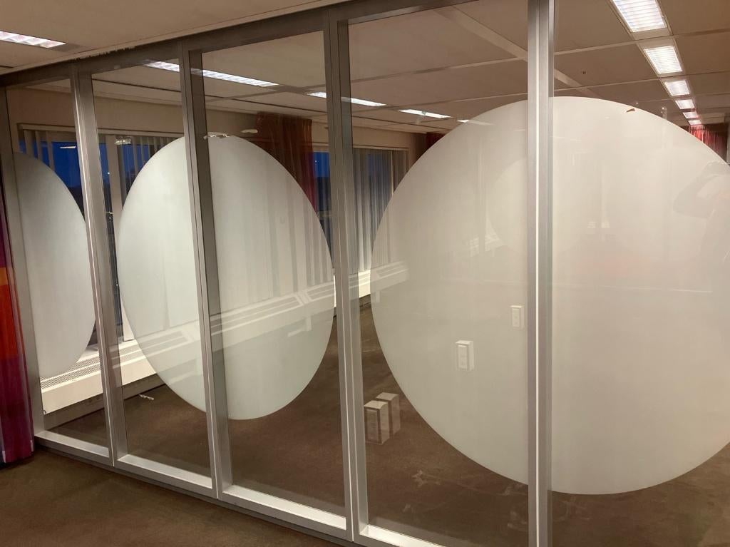 Partij glazenwand scheidingswand glaswand tussenwand 539, Ophalen, Gebruikt, Minder dan 80 cm, Glasplaat