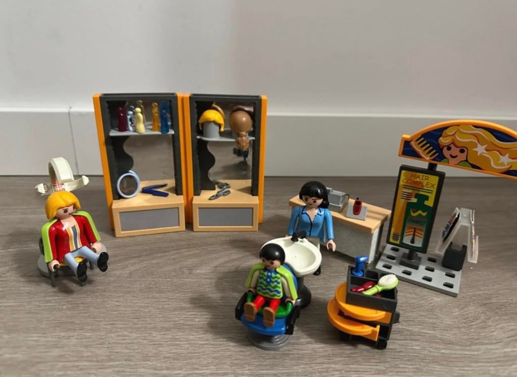 playmobile kapper, Ophalen of Verzenden, Zo goed als nieuw, Complete set
