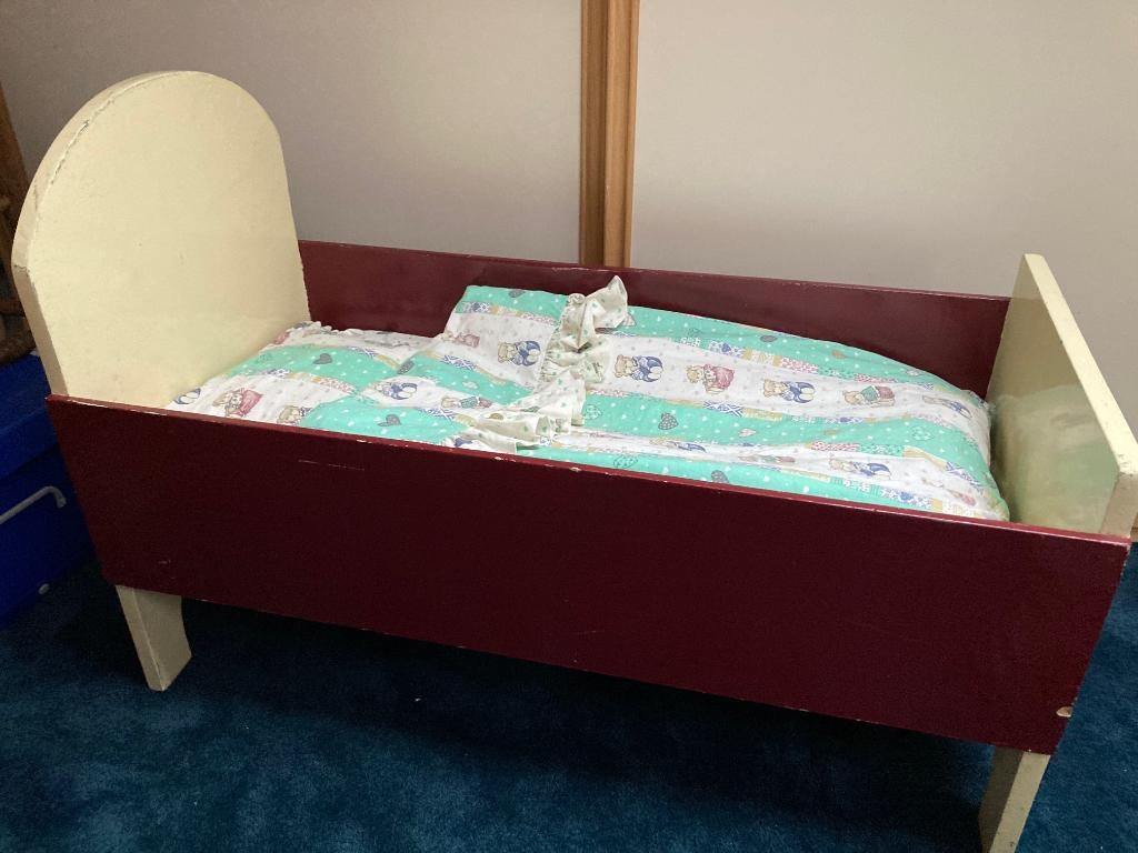 poppenbed, Ophalen, Gebruikt, Babypop