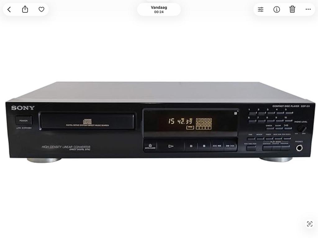 Sony CD speler, Ophalen of Verzenden, Sony