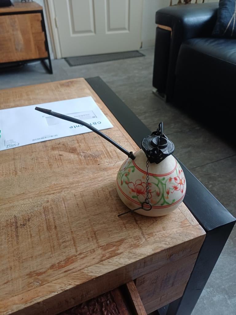 Antiek  opium  water pijp porselein uit combodja, Antiek en Kunst, Antiek | Porselein, Ophalen of Verzenden