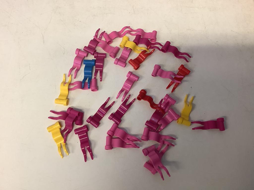 Partij lego vlag vaandel, Ophalen of Verzenden, Gebruikt, Losse stenen, Lego