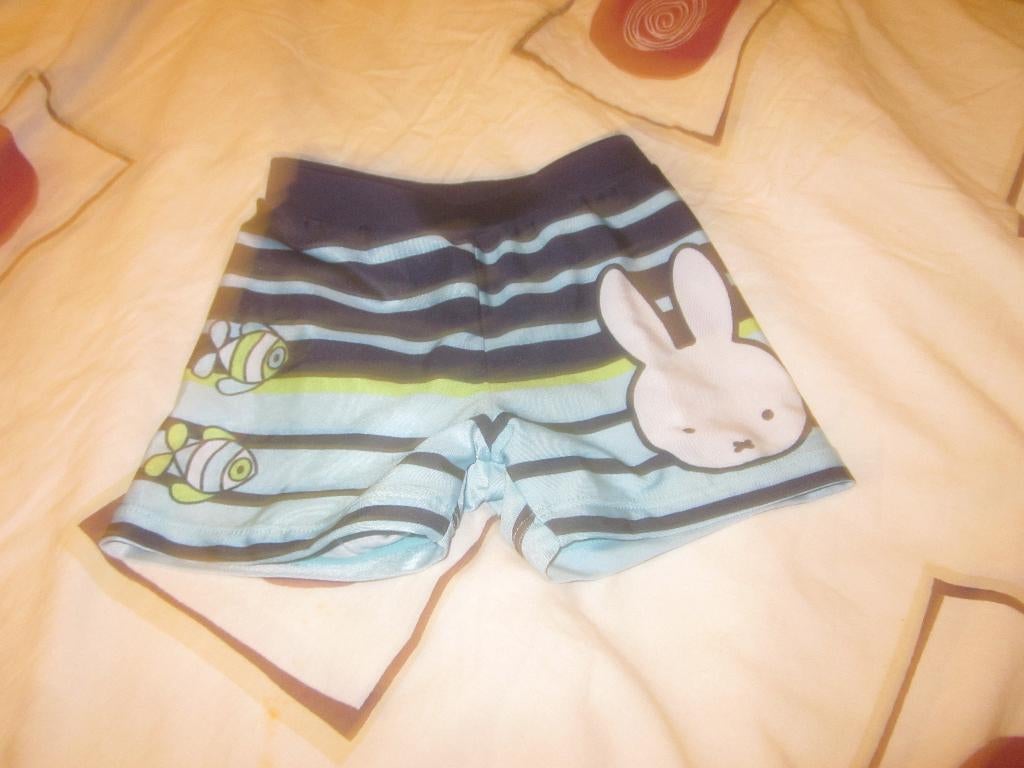 Nw blauwtinten/wit/lime zwembroekje Nijntje/2 visjes 86/92, Nijntje/Bruna/Mercis, Nieuw, Ophalen of Verzenden, Zwembroek