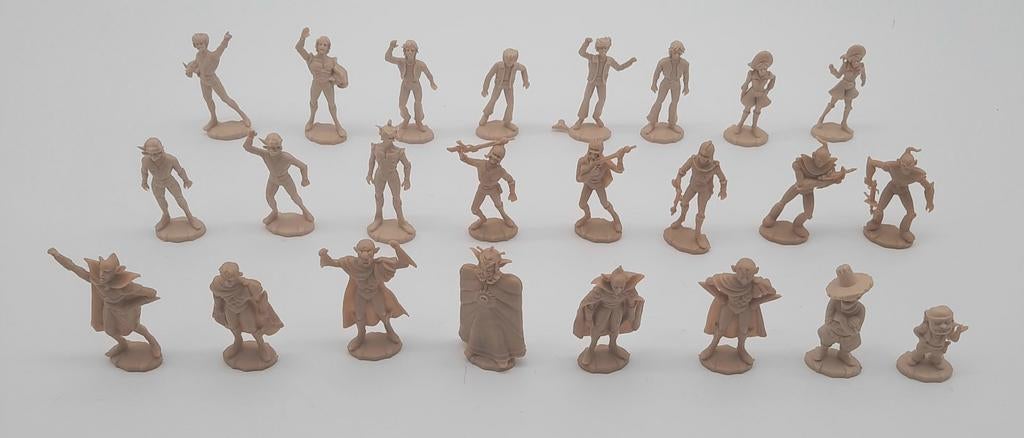 Vintage 24x mini figuurtjes Actarus Goldorak uit 1978, Ophalen of Verzenden, Zo goed als nieuw