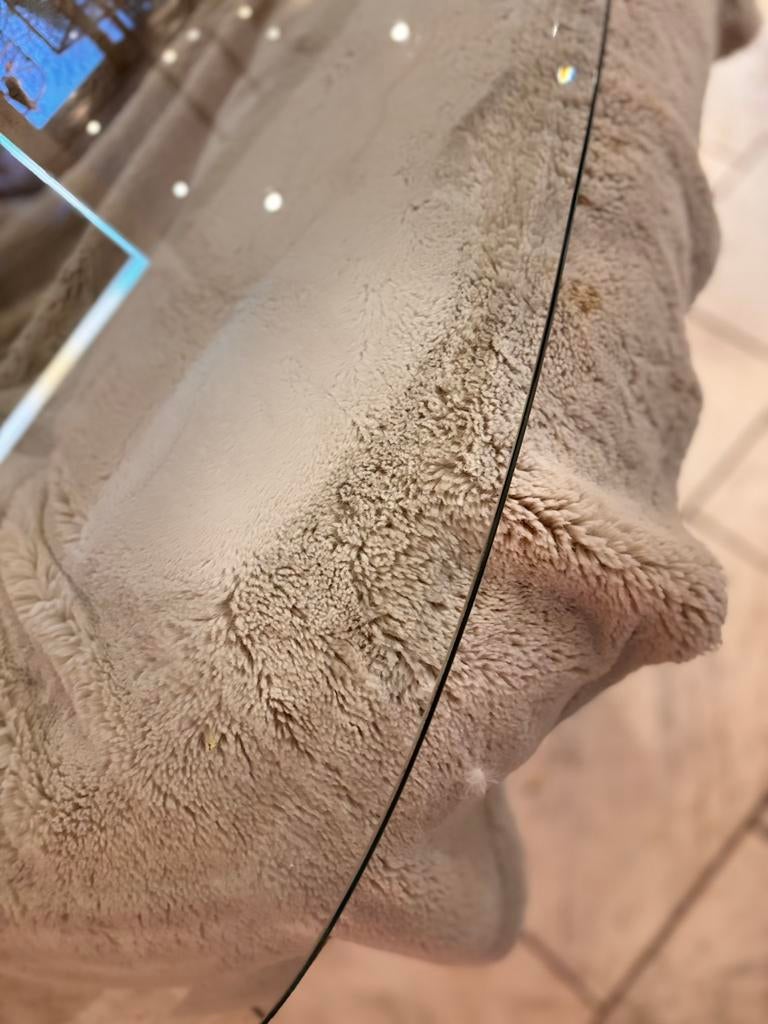 Te koop facet geslepen glasplaat als tafelblad, Ophalen, 120 tot 160 cm, Glasplaat