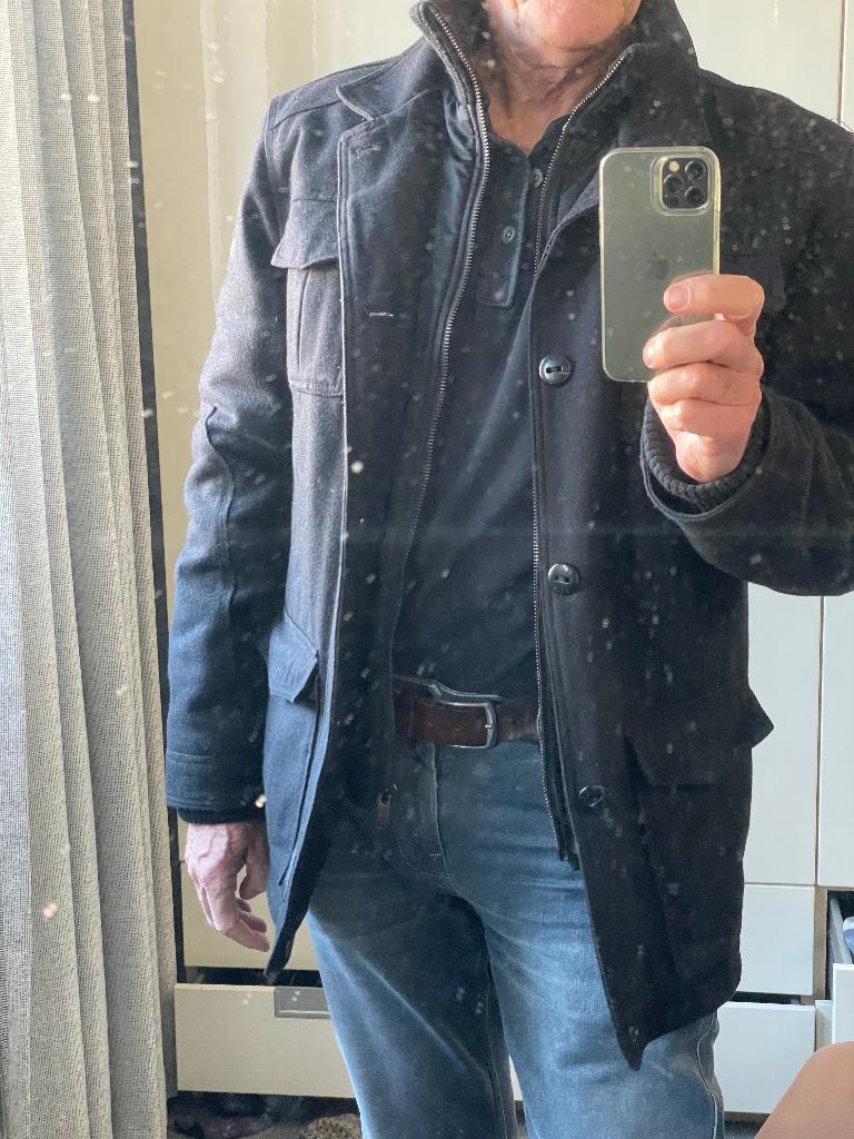 PME Heren zwarte winterjas maat XL, Kleding | Heren, Jassen | Winter, Zwart, Maat 56/58 (XL), Ophalen of Verzenden, Zo goed als nieuw