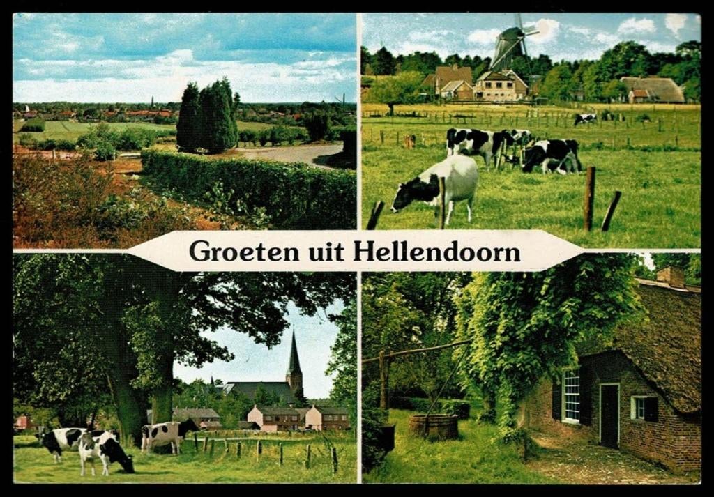 Hellendoorn : groeten uit Hellendoorn, Verzenden, 1960 tot 1980, Gelopen, Friesland