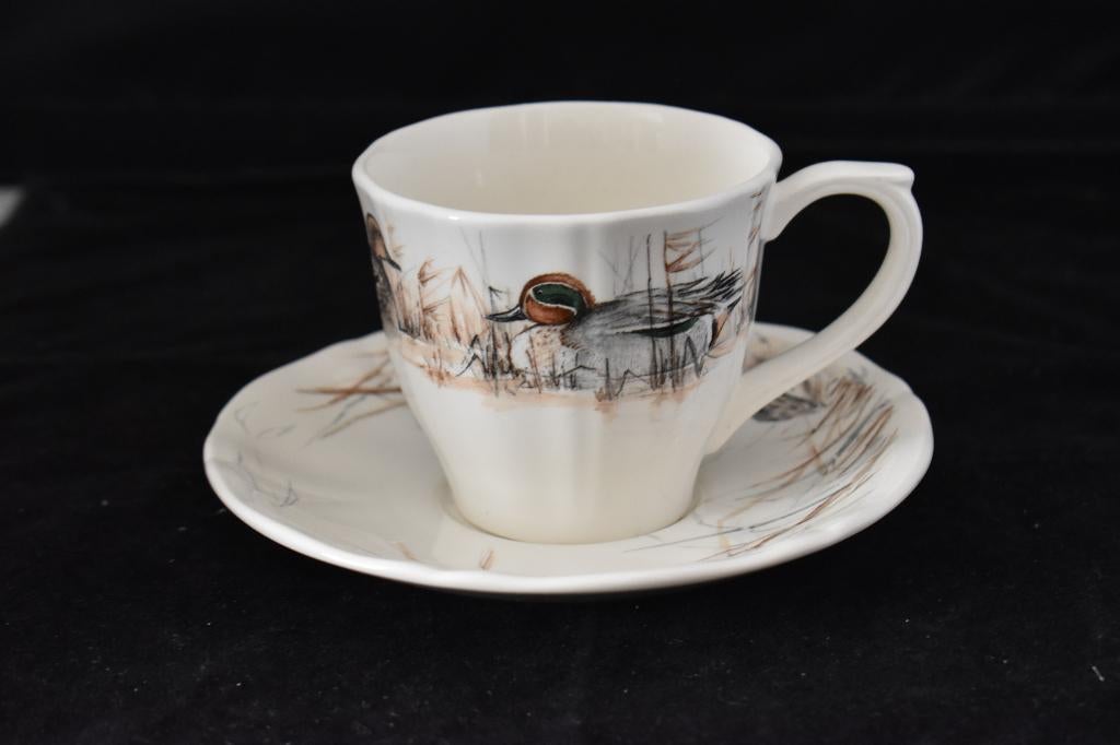 Kop en schotels Natuurservies Sologne, Info@detagrijn.com, Overige materialen, Gien, Nieuw