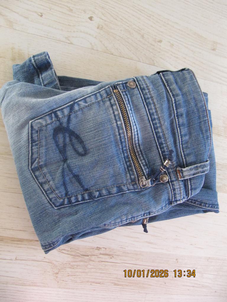 nieuwstaat EDC BY ESPRIT dames jeans model five mt 38 short, Blauw, Ophalen of Verzenden, Zo goed als nieuw, W28 - W29 (confectie 36)