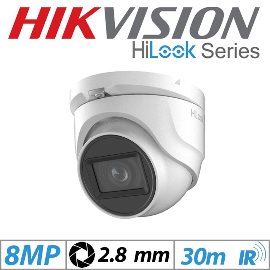 8MP Hikvision HD TVI systeem/4CH DVR + 4x 8MP camera, Ophalen of Verzenden, Nieuw, Buitencamera