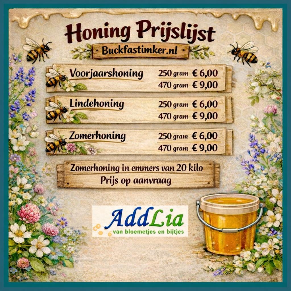 Honing en bijenproducten uit eigen imkerij., Ophalen of Verzenden