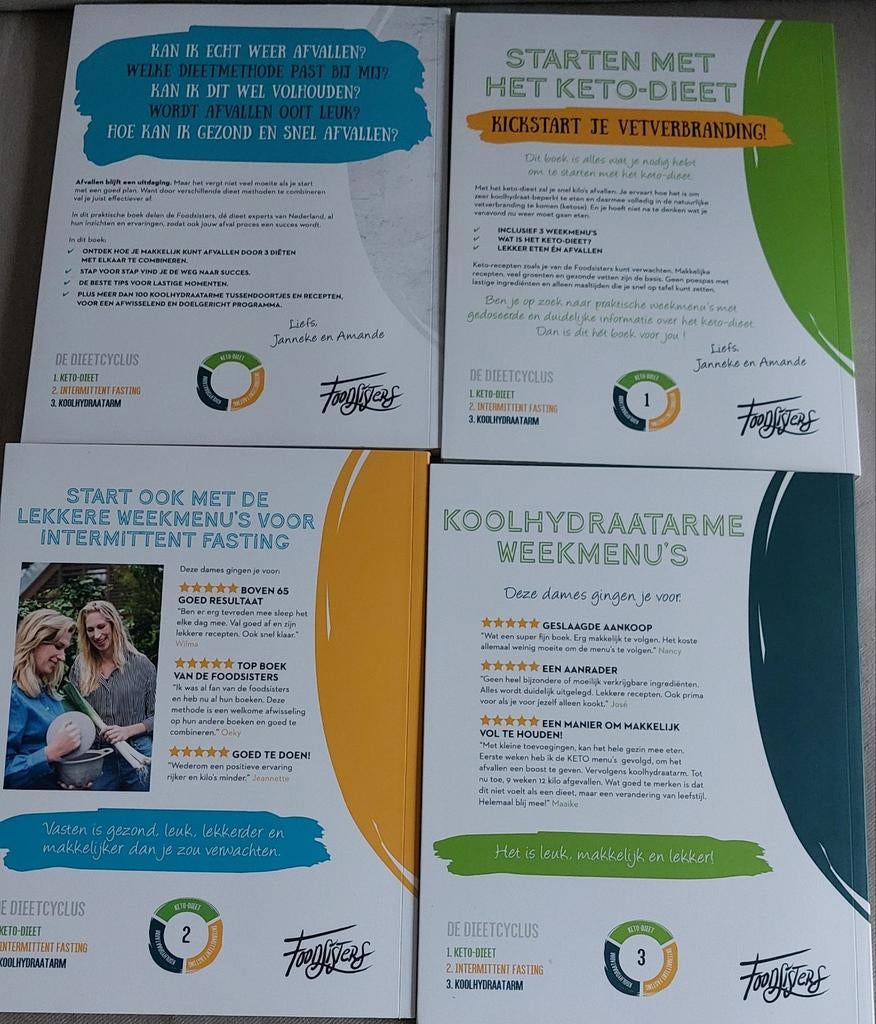 De dieetcyclus van de Foodsisters., Ophalen of Verzenden, Zo goed als nieuw, Dieet en Voeding, Foodsisters