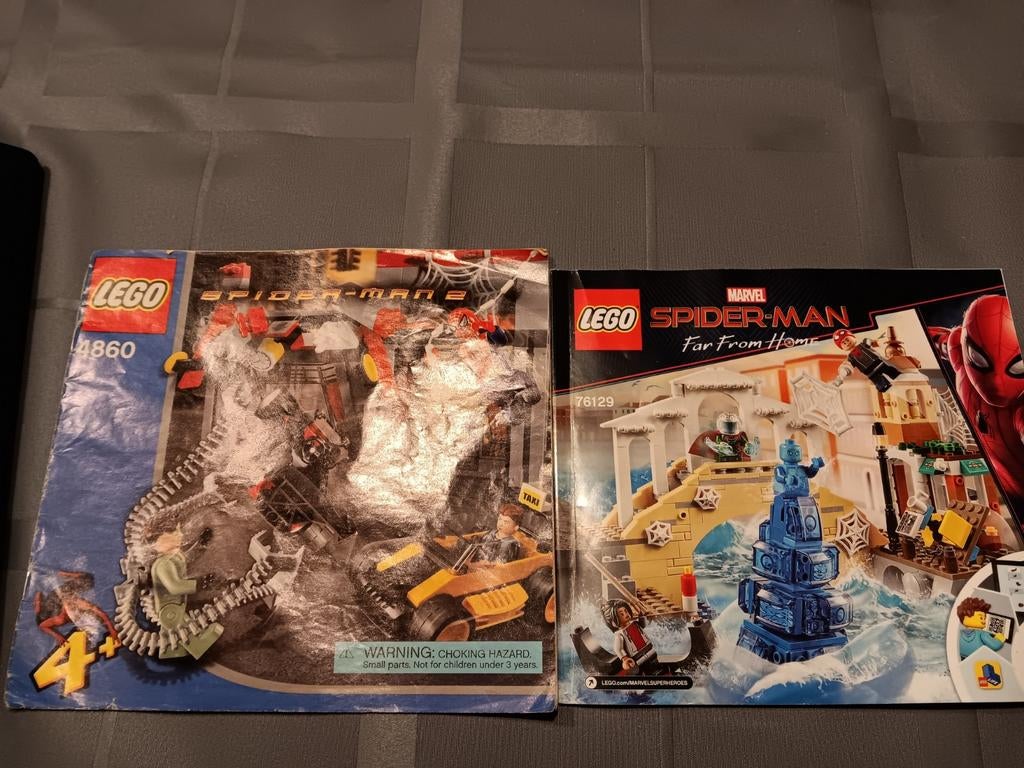 LEGO Spider-Man Sets: 4860 & 76129, Ophalen of Verzenden, Gebruikt, Complete set, Lego