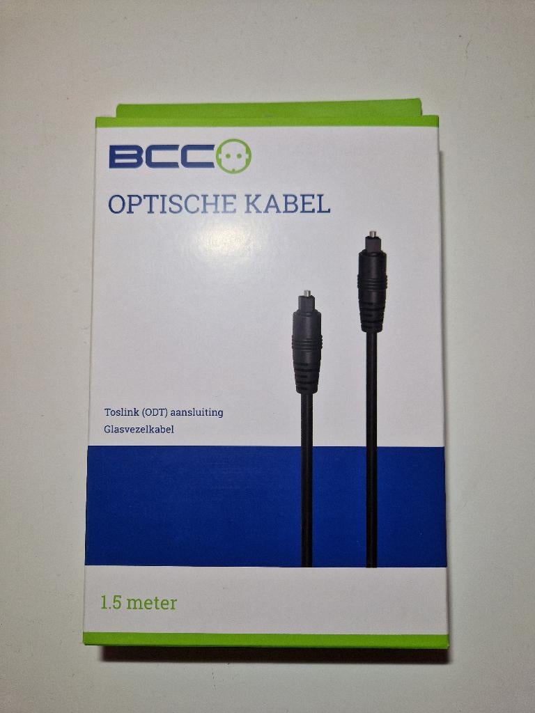 BCC Toslink Optische Audio Kabel 1,5M Nieuw, Ophalen of Verzenden, Nieuw, Minder dan 2 meter, Optische kabel