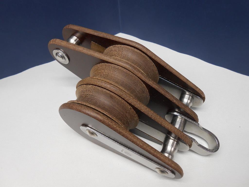 Tufnol Blok, Katrol, Drieschijfs, Hondsvot, 14 - 16 mm, Ophalen of Verzenden, Nieuw, Lijn of Blok