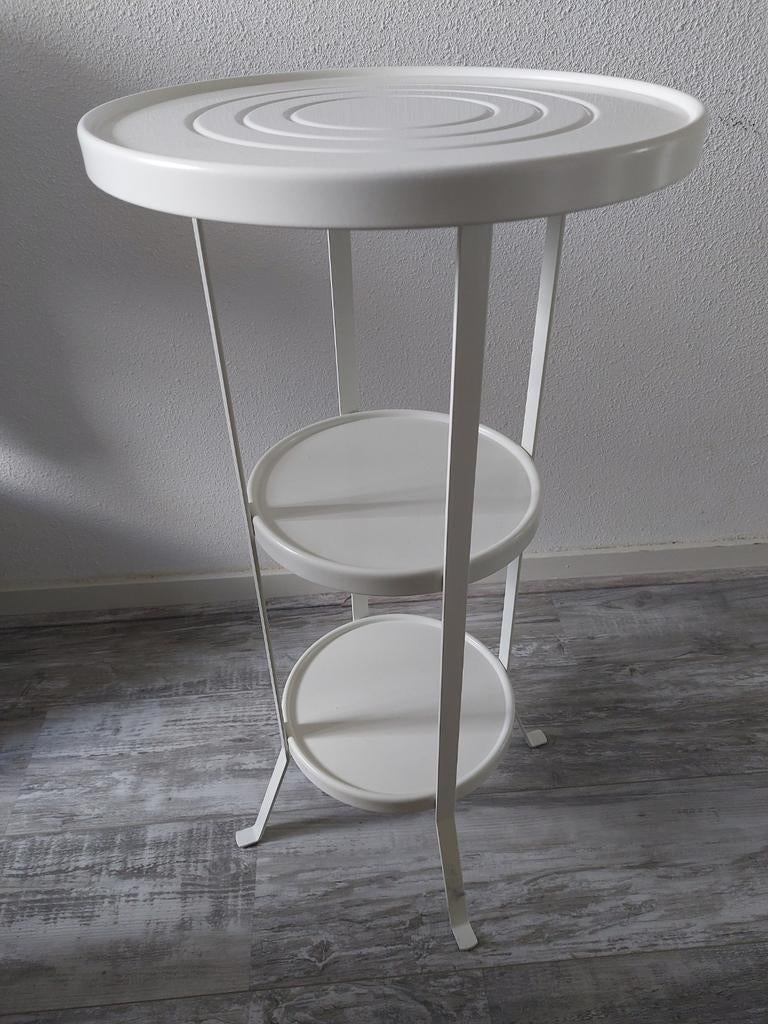 Ikea bijzettafel wit, Huis en Inrichting, Tafels | Bijzettafels, Ophalen, Rond, Minder dan 55 cm, 45 tot 60 cm