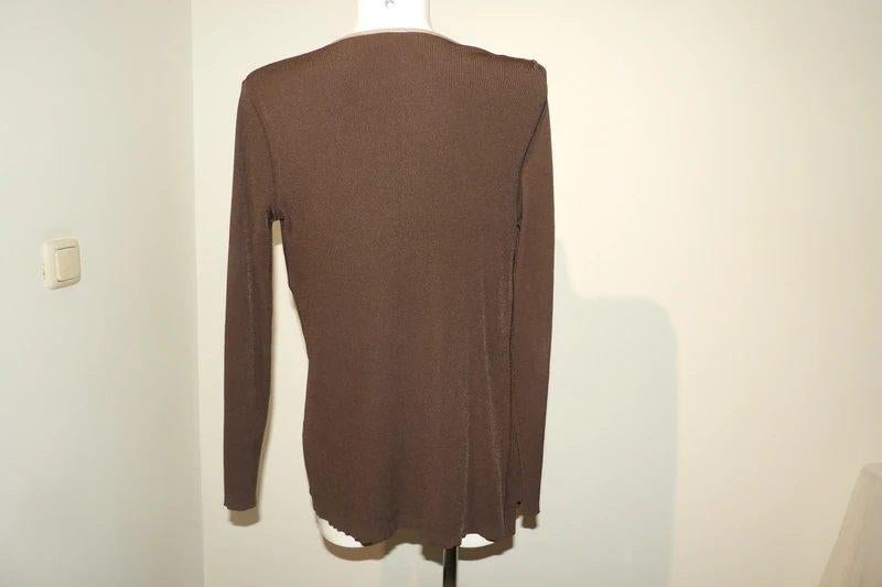 Wolford viscose open vallend vest warm bruin beige biesS/M, Bruin, Verzenden, Zo goed als nieuw, Wolford