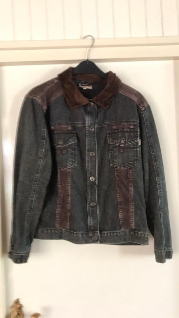 Carbone zgan Spijkerjas Zwart maat 44, Kleding | Dames, Zwart, Maat 42/44 (L), Ophalen of Verzenden, Zo goed als nieuw