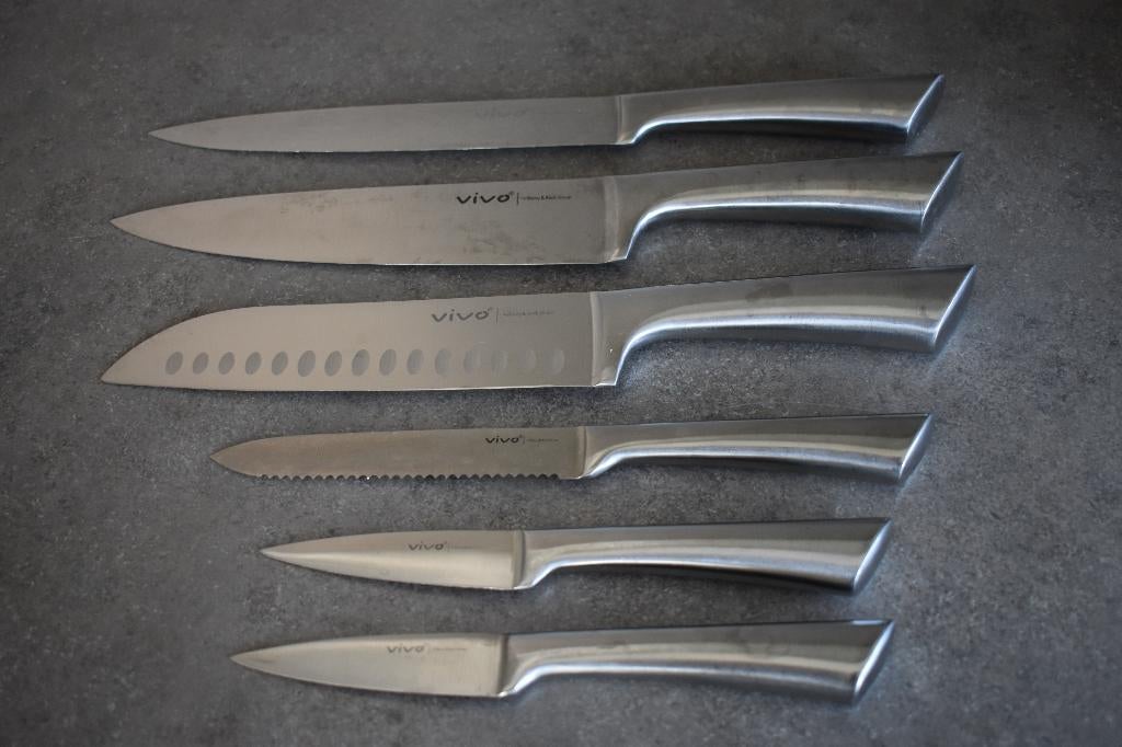 VIVO Villeroy en Boch messenset messen mes, Huis en Inrichting, Keuken | Bestek, Gebruikt, Los bestek, Rvs of Chroom, Ophalen of Verzenden