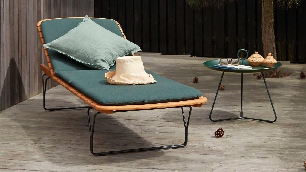 Houe MOLO Sunbeds te koop met kussen (Alpine Groen), Ophalen, Zo goed als nieuw, Overige materialen, Verstelbaar