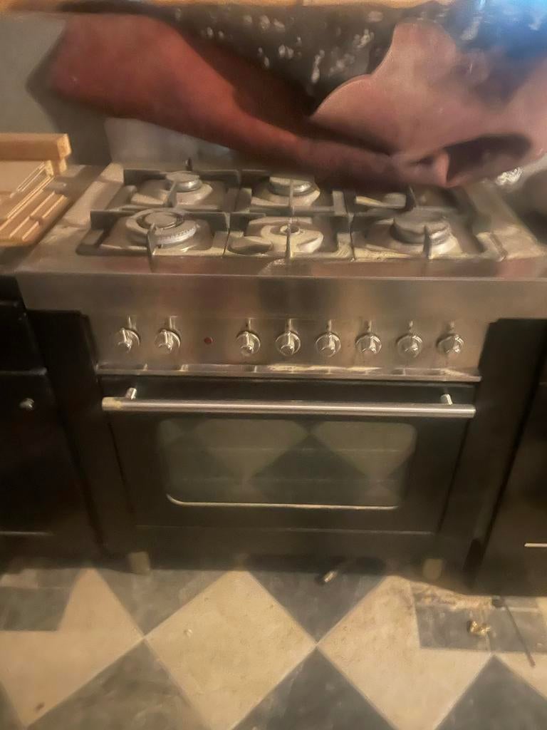 Bosch Solitaire Fornuis - Vrijstaand, Gebruikt, Hete lucht, Ophalen of Verzenden, Oven met grill